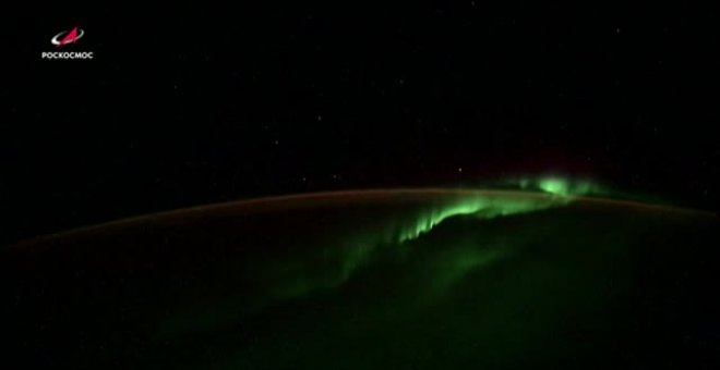 Así se ve la aurora boreal desde el espacio