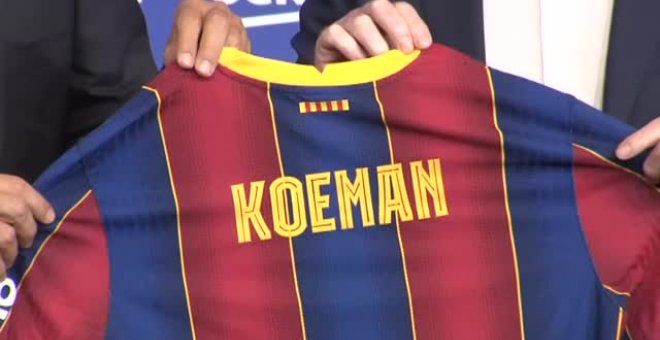 Presentación de Ronald Koeman como nuevo entrenador del FC Barcelona