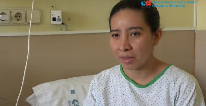 Cinthya, de 27 años, ha recibido el alta tras 20 días ingresada