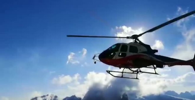 El increíble rescate a 20 montañeros de los Alpes italianos