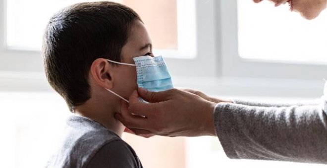 La OMS recomienda el uso de mascarilla para los niños a partir de 12 años