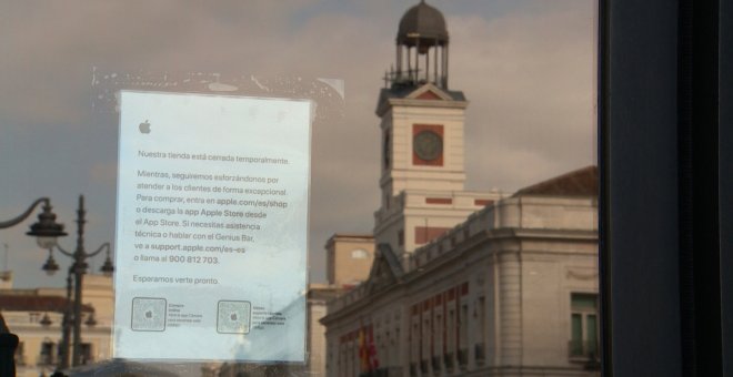 Apple cierra sus cuatro tiendas de Madrid por el coronavirus
