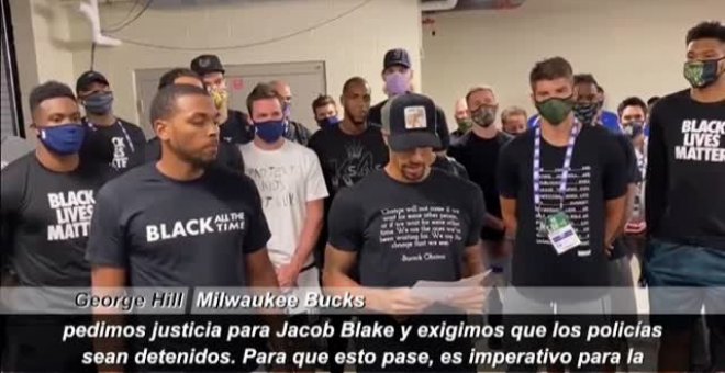 Los Milwaukee Bucks deciden no jugar: "Nuestra atención no puede estar en el baloncesto"