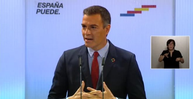 Sánchez: "No tenemos otra opción que superar las dificultades unidos"