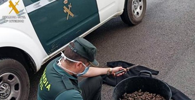 Tres furtivos detenidos en Islares con más de 20 kilos de percebes