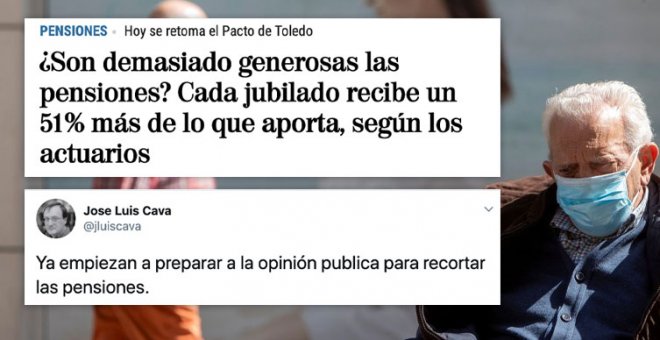 "¿Puede haber un titular más ruin?": críticas a 'El Mundo' por preguntarse si las pensiones son "demasiado generosas"