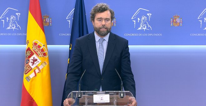 Vox registra la moción de censura y eleva la presión sobre el PP: "La mayoría de sus votantes no entienden su postura"