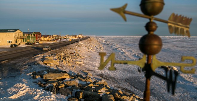 El hielo de invierno en el mar de Bering cae a un mínimo histórico