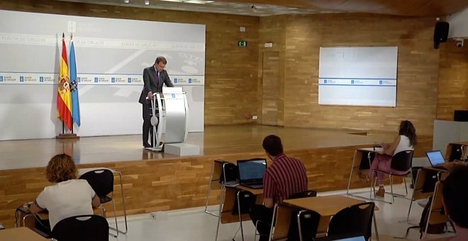 Feijóo, en rueda de prensa