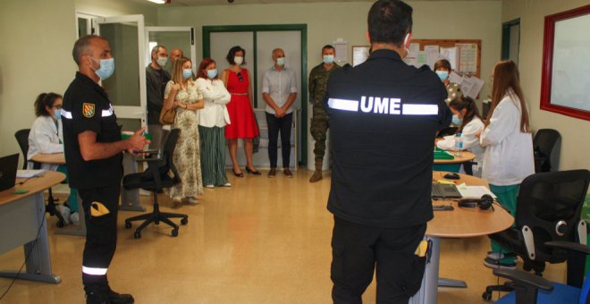 Sanidad y la UME planifican la labor de los rastreadores militares en Cantabria