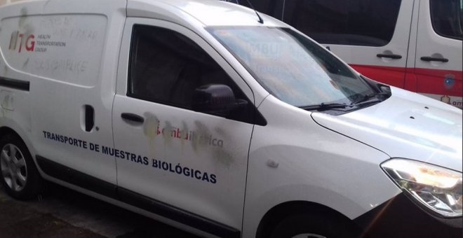 Denuncian el sabotaje de seis ambulancias la pasada noche en Cantabria