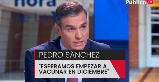 Pedro Sánchez espera que en diciembre se empiece a vacunar a una parte de la población
