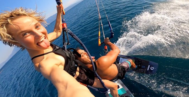 Kitesurf en Grecia entre incomparables vientos térmicos