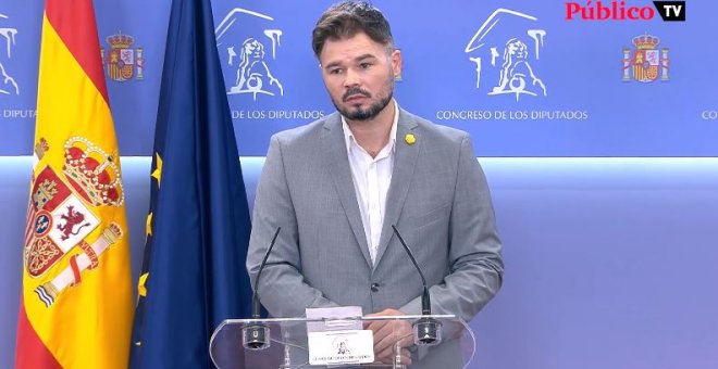 Gabriel Rufián se pronuncia sobre la 'operación Kitchen': "Da para ilegalizar el partido"