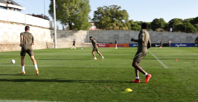 Entrenamiento del Atlético de Madrid sin el Cholo Simeone, positivo en coronavirus