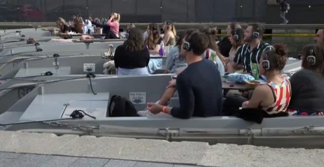 Un cine flotante en Londres