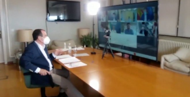 Caballero preside por videoconferencia la junta de portavoces de la FEMP