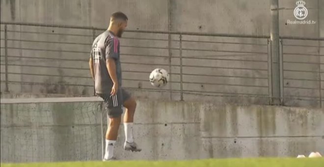 Victoria por 6-0 del Real Madrid en el partidillo de entrenamiento de esta mañana en Valdebebas ante el Getafe