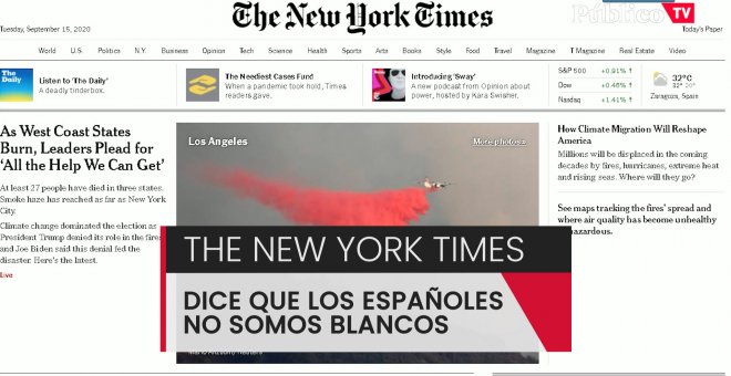 Según 'The New York Times', los españoles no somos blancos