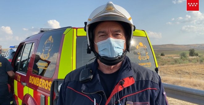 Jefe de Bomberos explica accidente de tráfico con "atrapamiento severo"