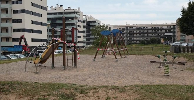 Parques precintados en Girona para evitar contagios