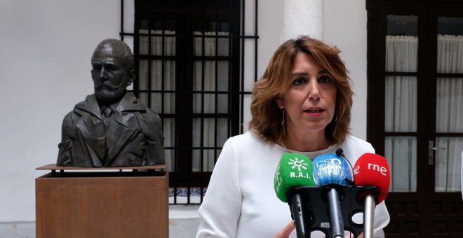 Susana Díaz critica la "dejadez" de la Junta en política de agua pese a su "importancia vital"