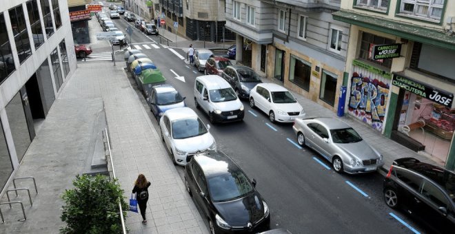 Atropellada una mujer por un taxi del que acababa de apearse en Santander