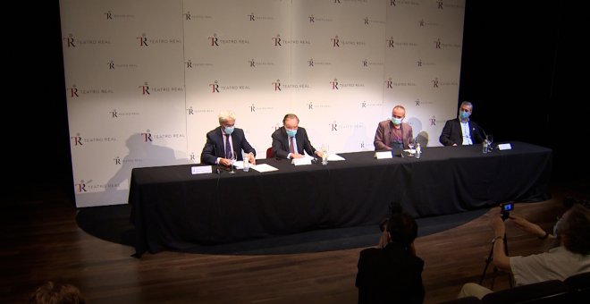 Rueda de prensa del Teatro Real en Madrid