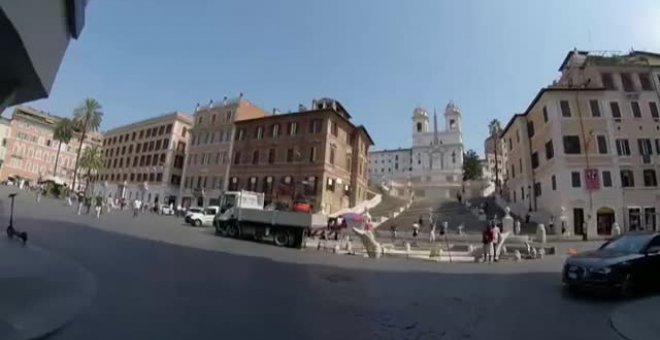 La pandemia impulsa el uso de los patinetes eléctricos en la capital italiana