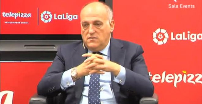 Javier Tebas: "Seguro que se acaba viendo LaLiga lunes y viernes"