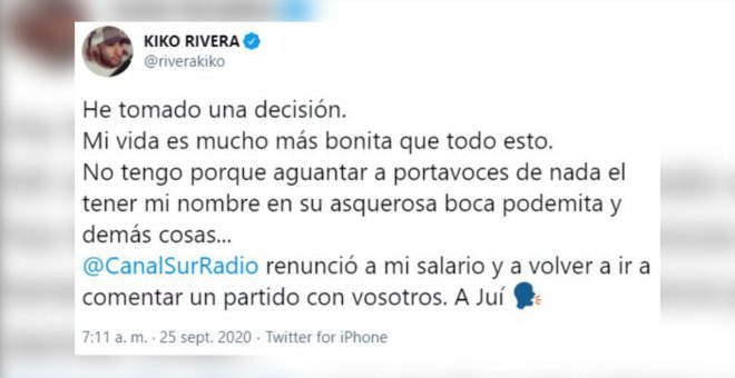 Kiko Rivera toma una drástica decisión tras debutar como comentarista deportivo