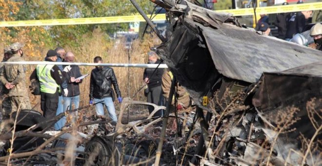 Mueren 26 personas en un accidente de un avión militar en Ucrania