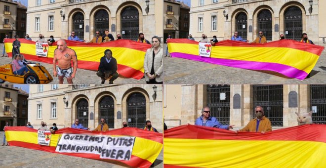 Cachondeo con la concentración en Palencia de ocho personas en apoyo a Felipe VI: "Los Inhumanos eran más"