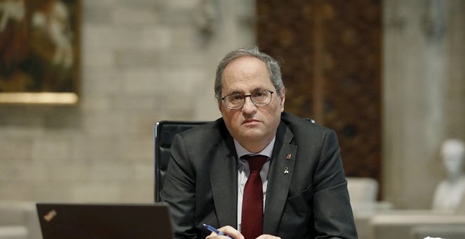 Rebuig de l'independentisme a la inhabilitació de Torra