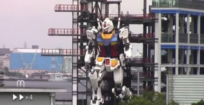 Japón muestra un impresionante robot gigante para los JJOO de Tokio 2021