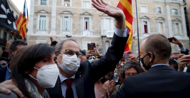 Torra exigeix al Govern espanyol una llei d'amnistia a les portes de Lledoners