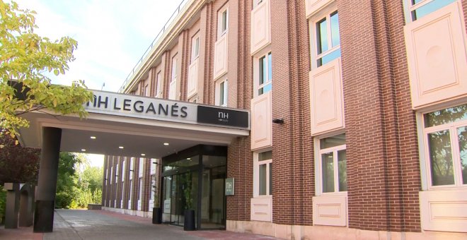 El hotel sanitarizado de Leganés cuenta ya con ocho pacientes