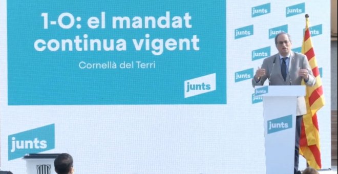 Torra pide al Gobierno que pida perdón por el 1 de octubre