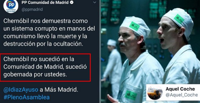 "Más Madrid gobernaba en Chernóbil mientras Ayuso votaba a Felipe VI para repartidor de Telepizza"