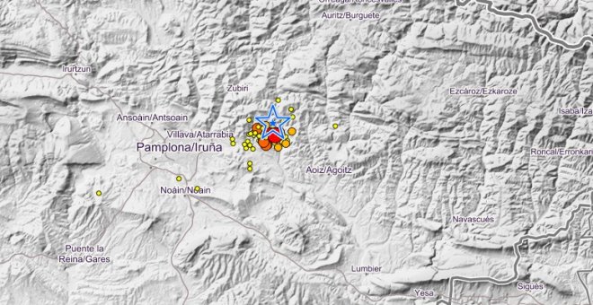 Navarra registra dos terremotos de magnitud 4,6 y 4,4