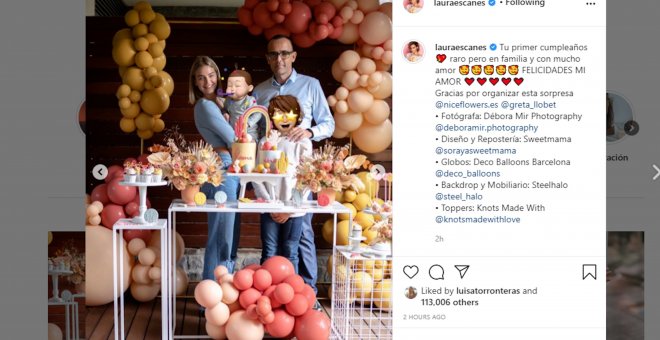 Así han celebrado Laura Escanes y Risto el cumpleaños de su hija Roma