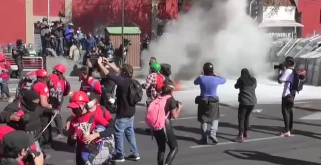 Protestas en el 52 aniversario de la masacre estudiantil de Tlatelolco (México)