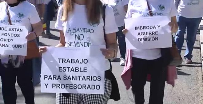 Manifestación en Sevilla en defensa de la educación y la sanidad pública