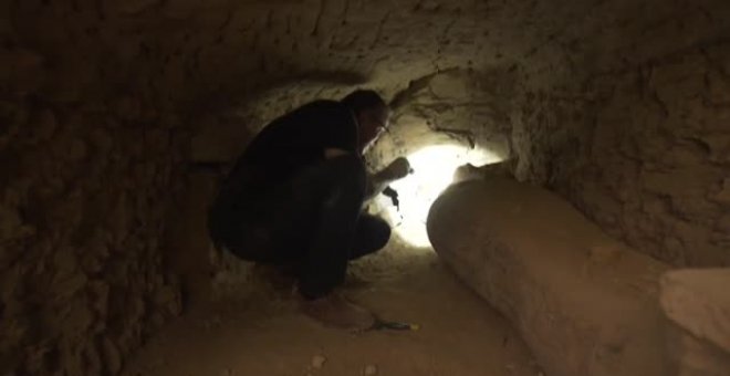Egipto saca a la luz 59 sarcófagos de hace 2.600 años con sus momias intactas