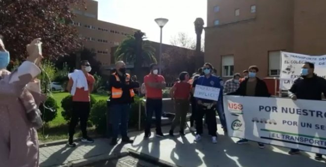 Trabajadores de Ambulancias de Badajoz reclaman mejoras laborales