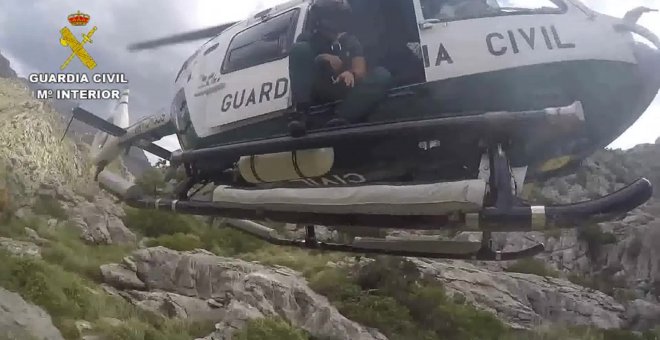 La Guardia Civil rescata a un senderista herido en el Torrent de Pareis
