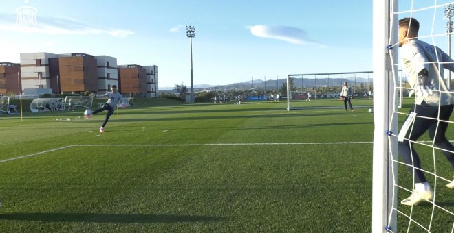 Entrenamiento de la Selección Española Sub-21