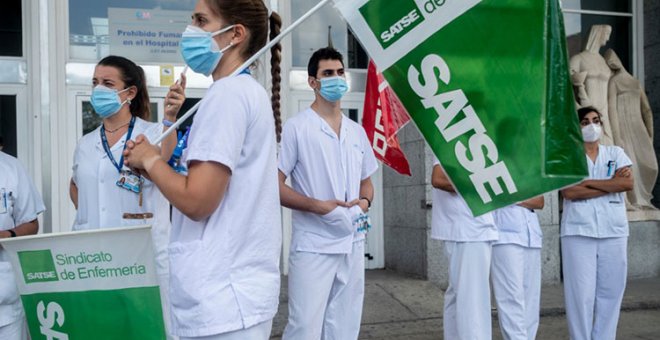 El Gobierno Ayuso busca "entorpecer" la huelga de enfermería con unos servicios mínimos "abusivos"
