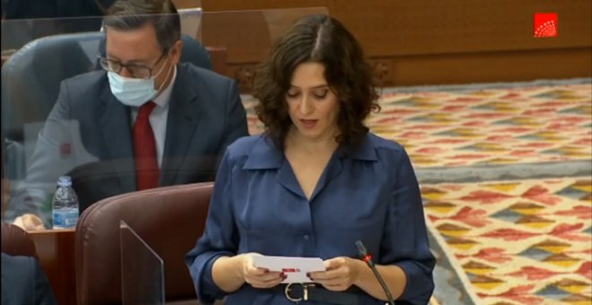 Ayuso trabajará con el Gobierno para lograr una "fórmula mixta y moderada" de restricción