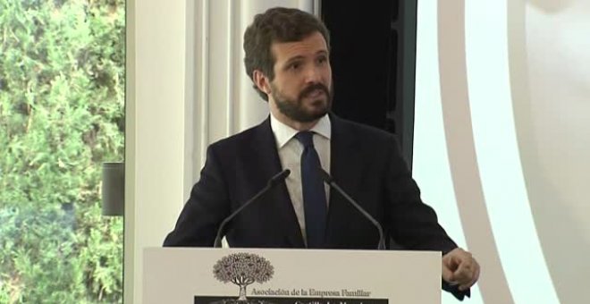 Casado: "Si el señor Sánchez no cesa a Iglesias será cómplice de esos delitos"